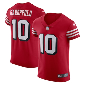 mens nike jimmy garoppolo scarlet san francisco 49ers altern